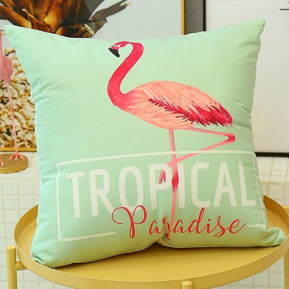 Tropical throw pillows